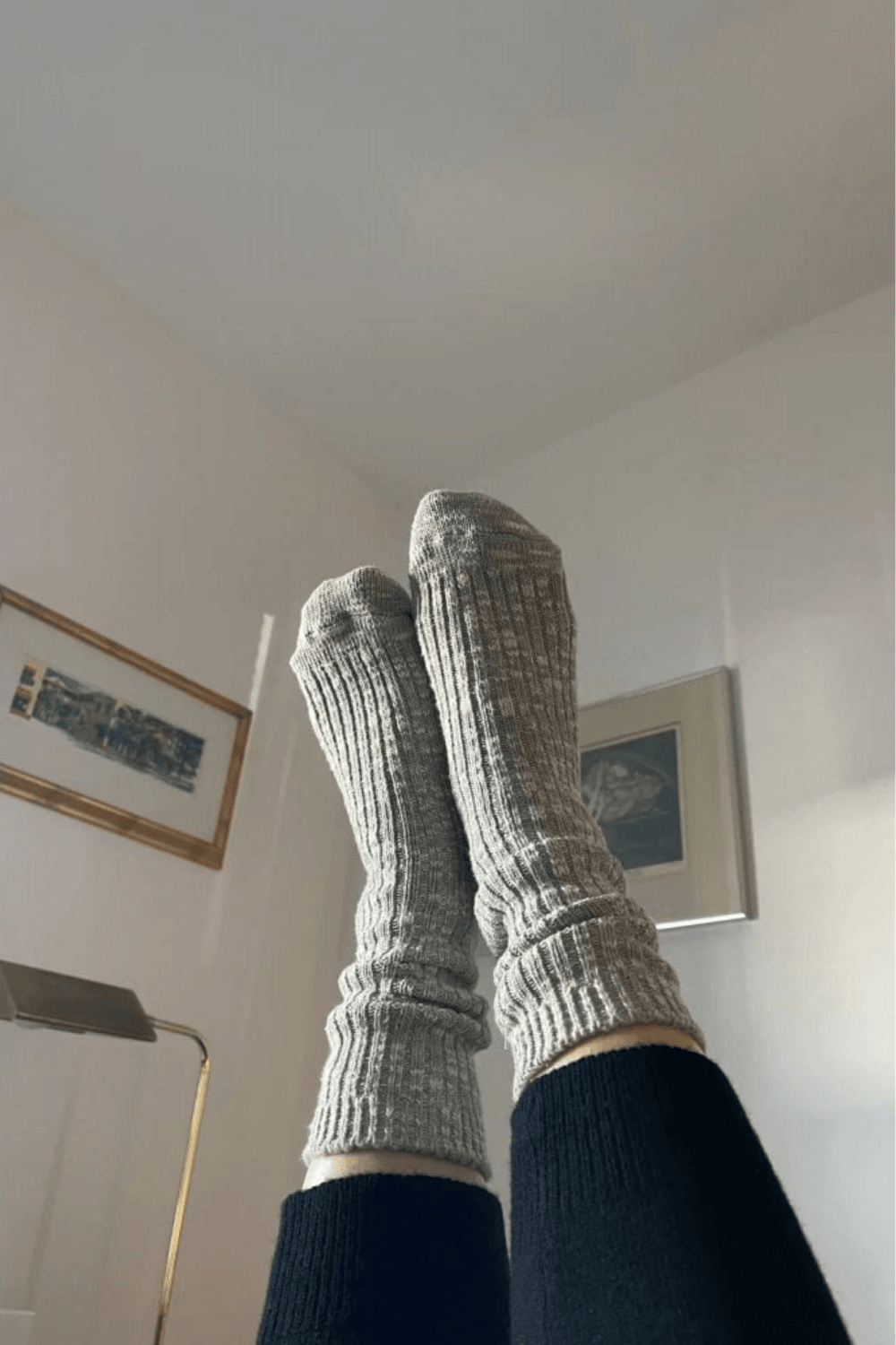 Cottage Socks in Grey
