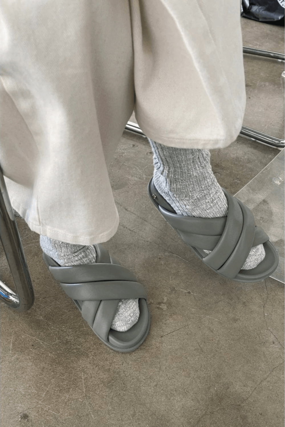 Cottage Socks in Grey