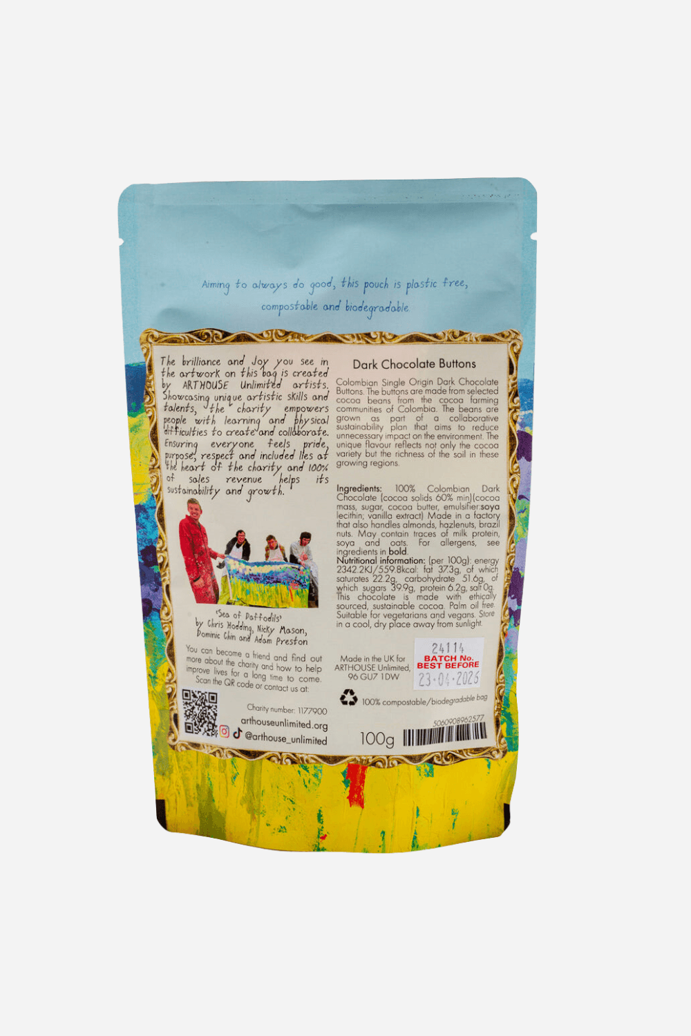 Chocolate Buttons - Sea of Dafffodils Dark Chocolate