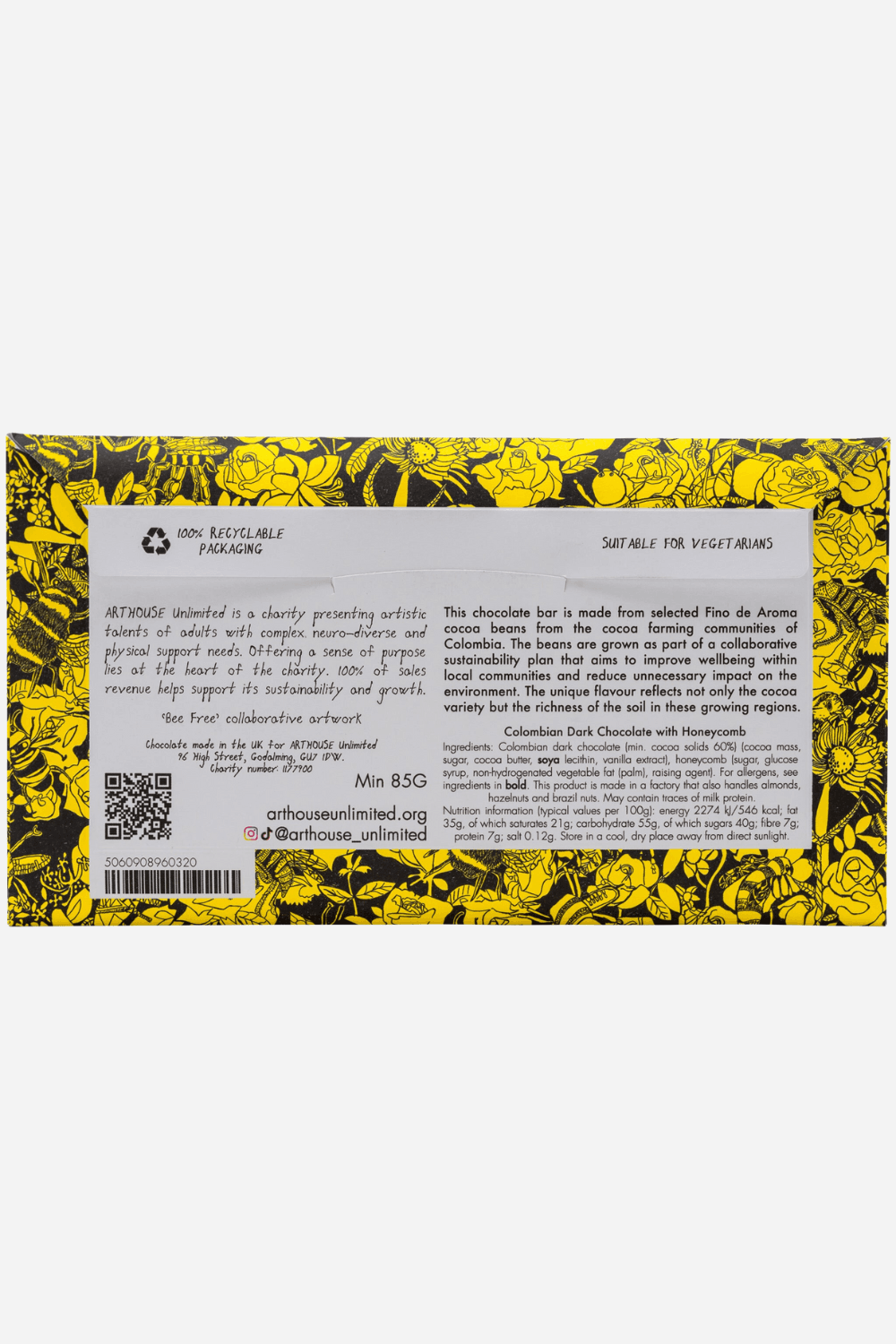 Chocolate Bar - Bee Free Honeycomb