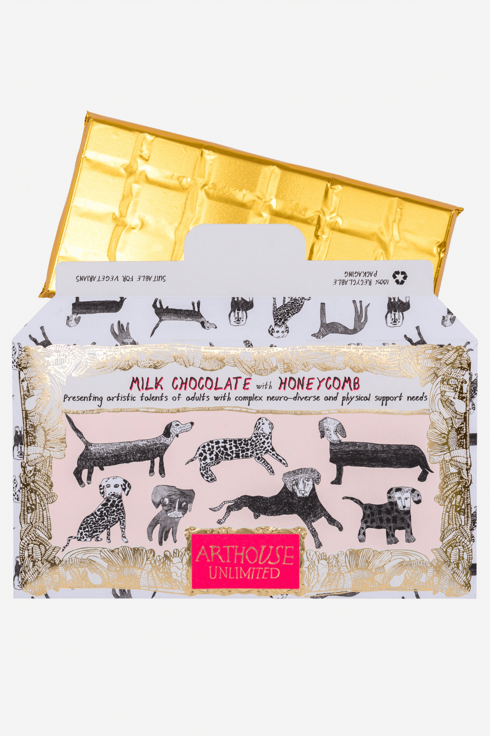 Chocolate Bar - Dogs Milk with Honeycomb
