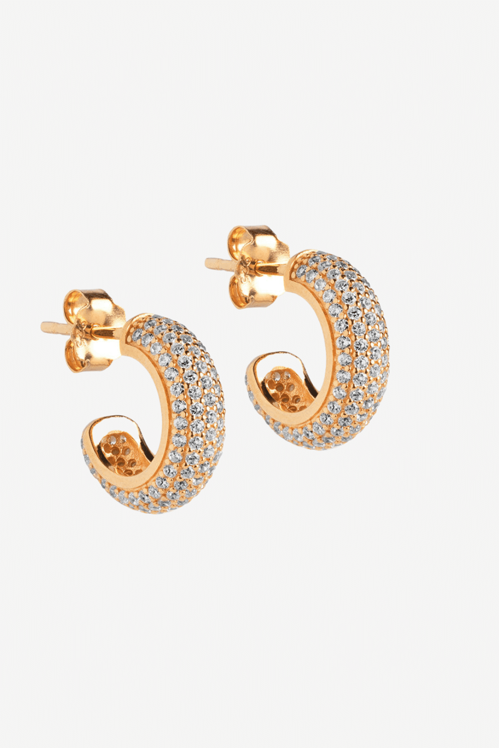 Mini Sparkling Luna Hoops