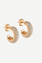 Mini Sparkling Luna Hoops