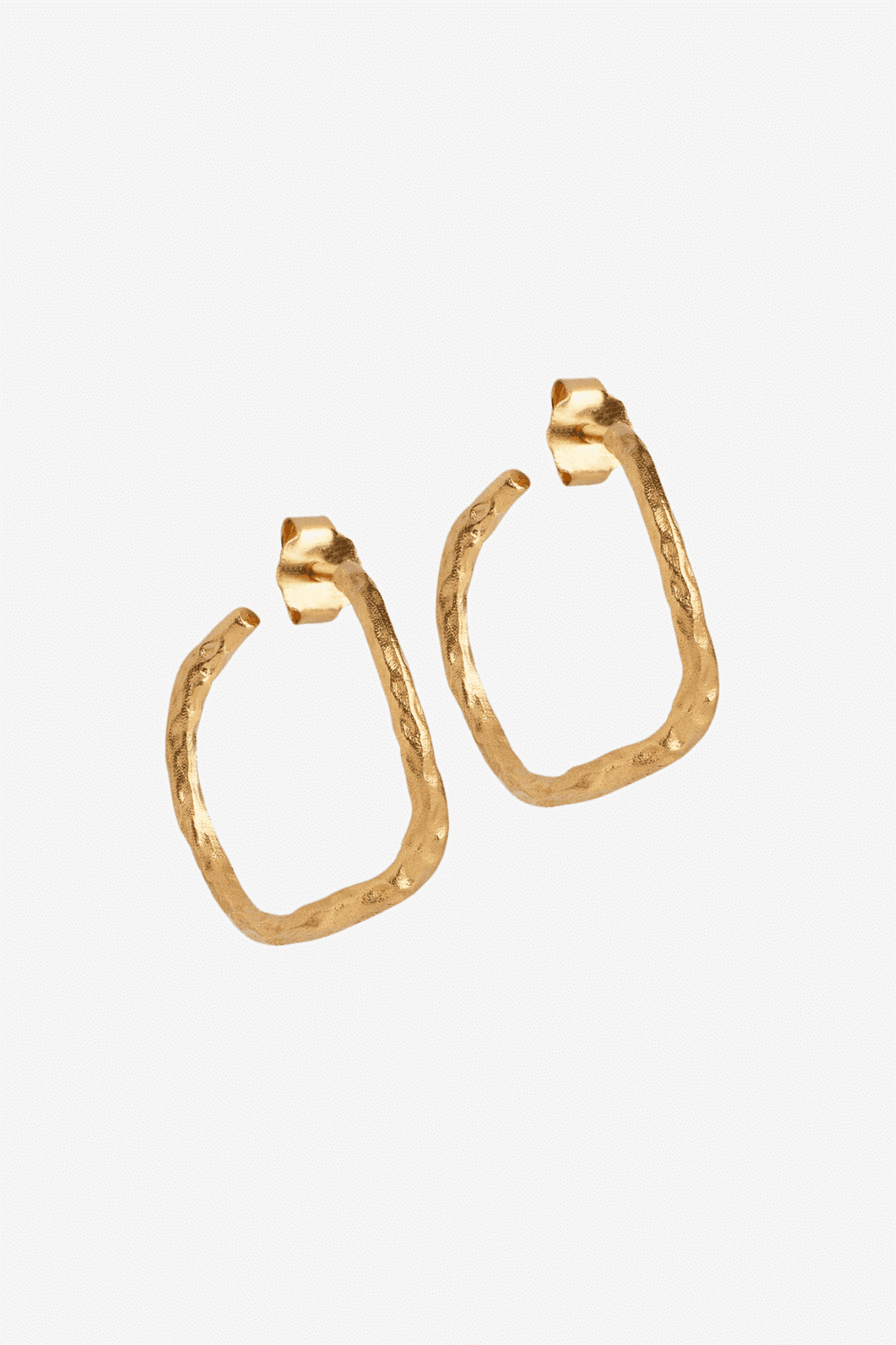 Sway Hoops Gold Plated Sterling Silver