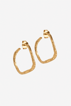 Sway Hoops Gold Plated Sterling Silver