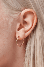 Sway Hoops Gold Plated Sterling Silver