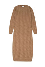 River Woman Dress in Suede Caramel