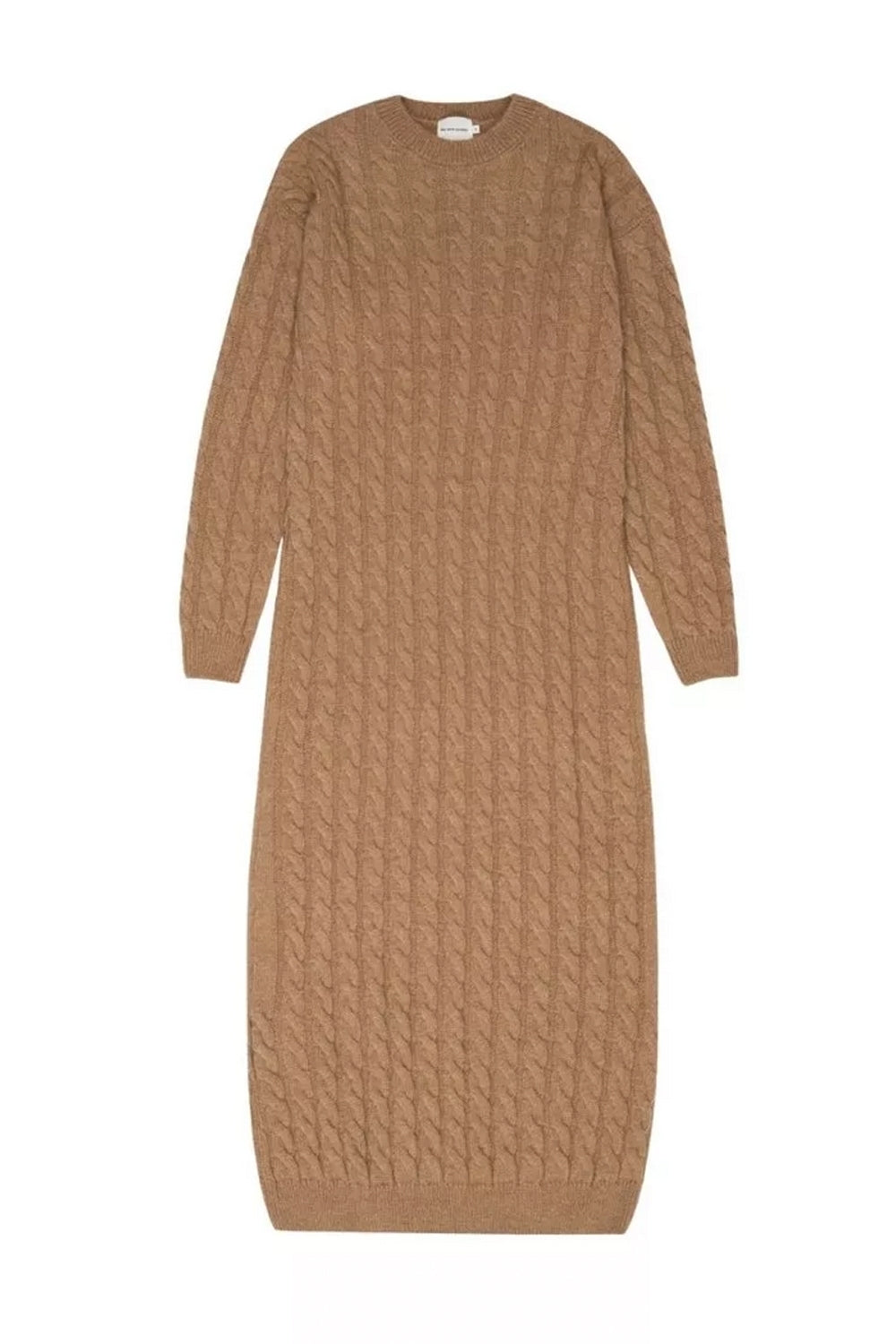 River Woman Dress in Suede Caramel