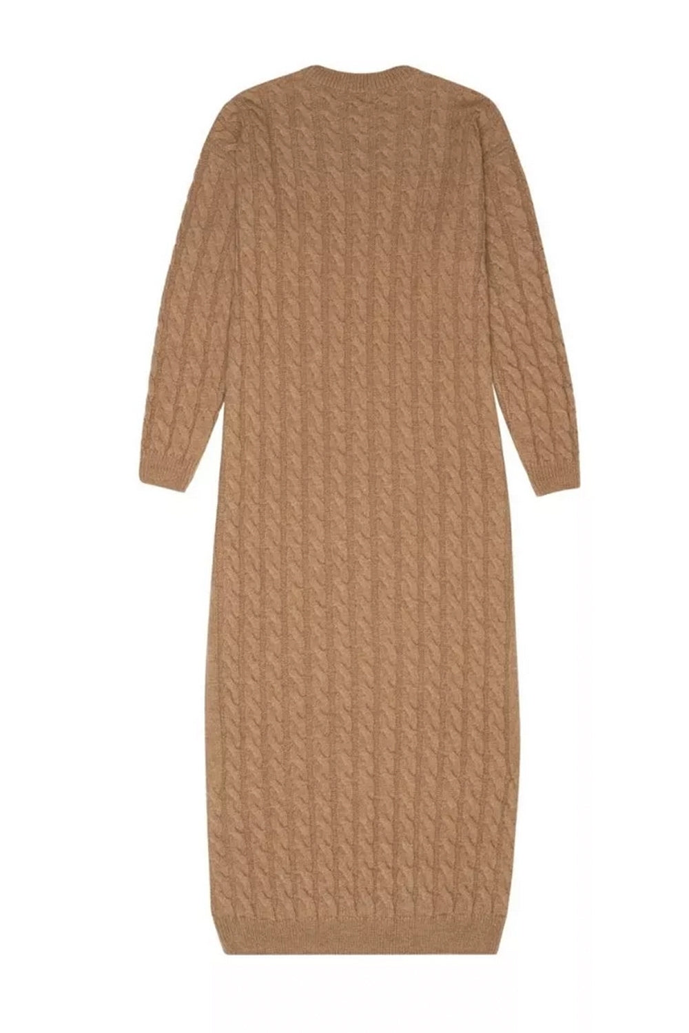 River Woman Dress in Suede Caramel
