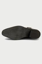 Nancy Western Leather Boot in Black