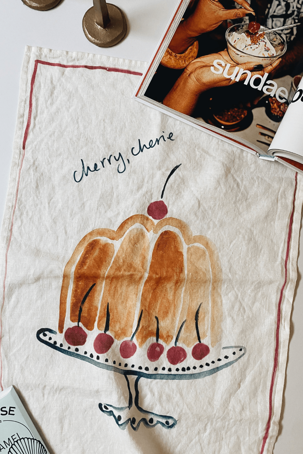 Cherry Cherie Teatowel