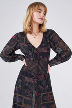 Aida Lace Panel Maxi Dress