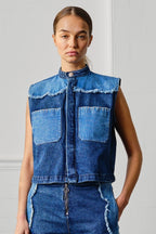 Ari Waistcoat in Dark Vintage Scallop