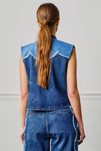 Ari Waistcoat in Dark Vintage Scallop