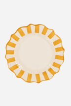 Yellow Scalloped Breakfast Plate