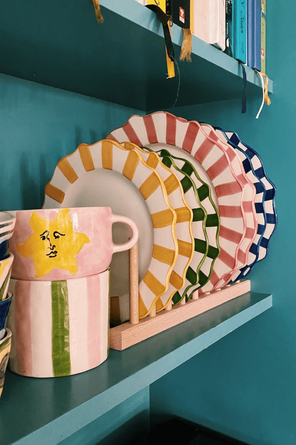 Yellow Scalloped Breakfast Plate
