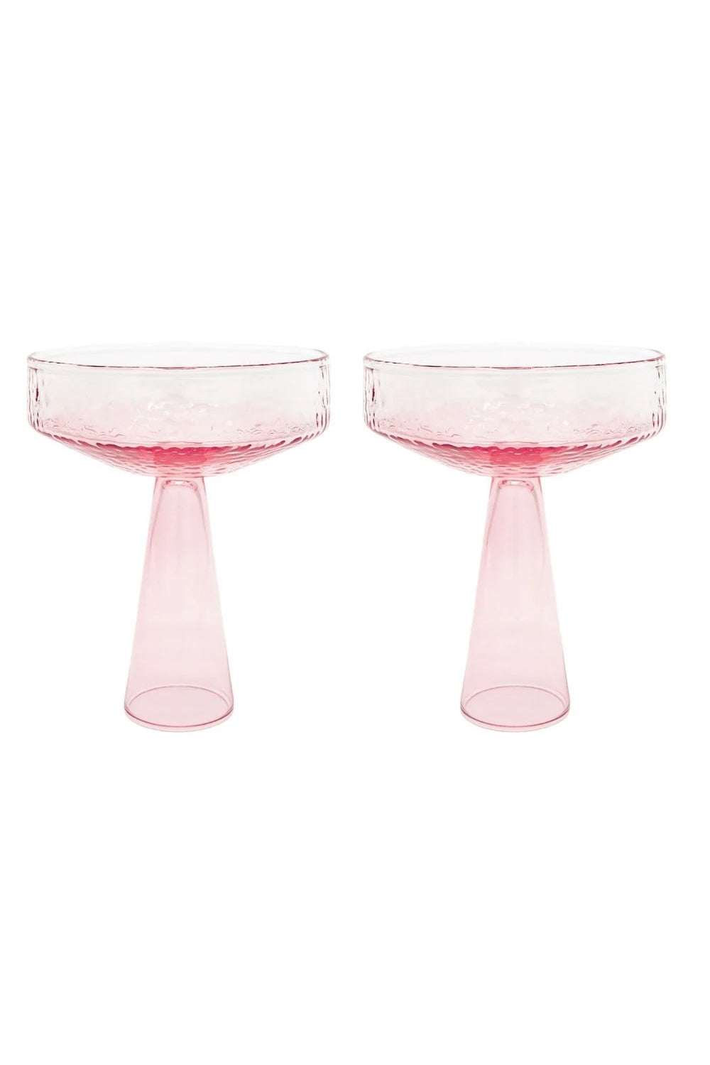 Claude Coupe Glass in Pink