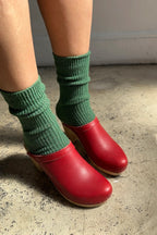 Winter Sparkle Socks in Evergreen