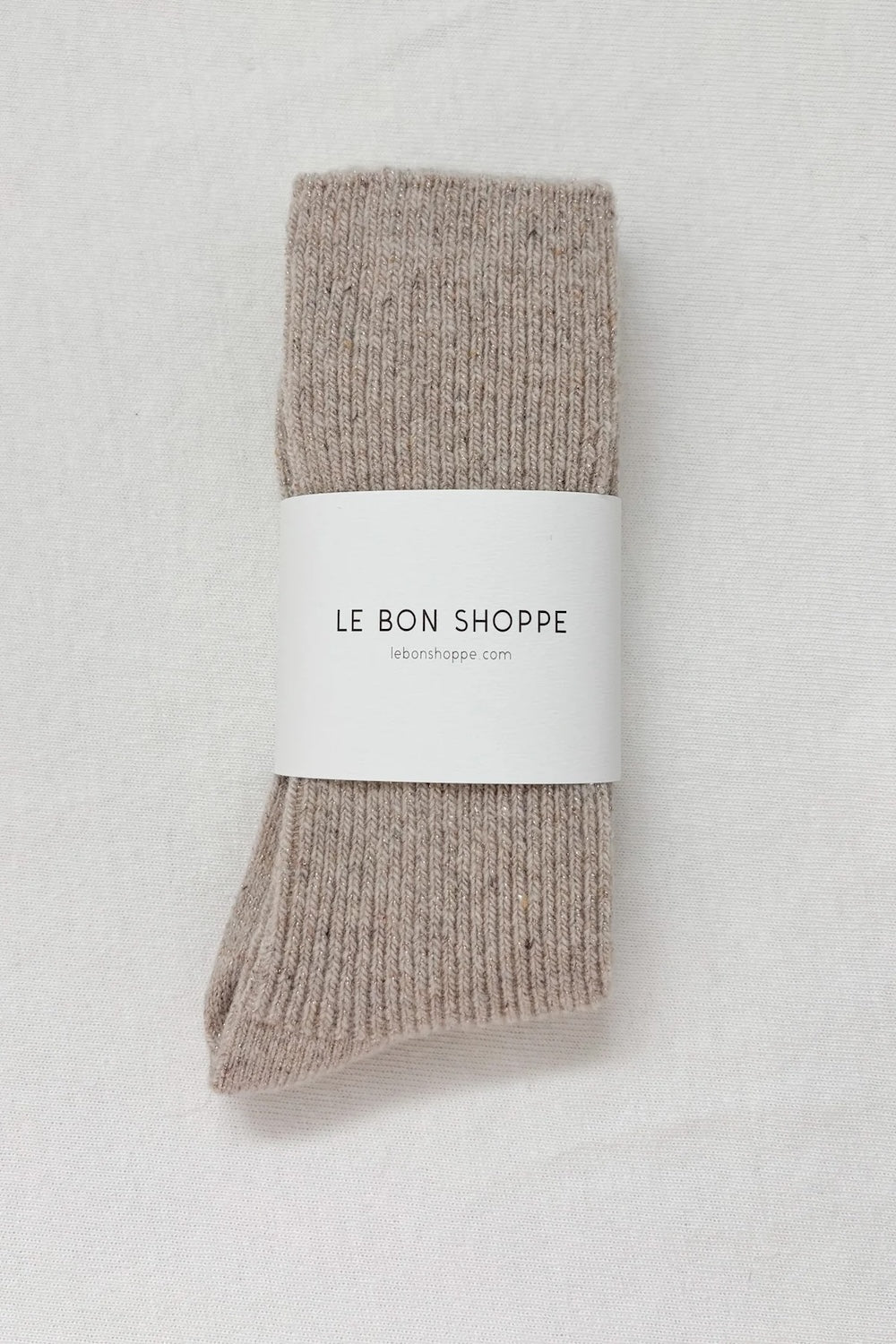Winter Sparkle Socks in Champagne
