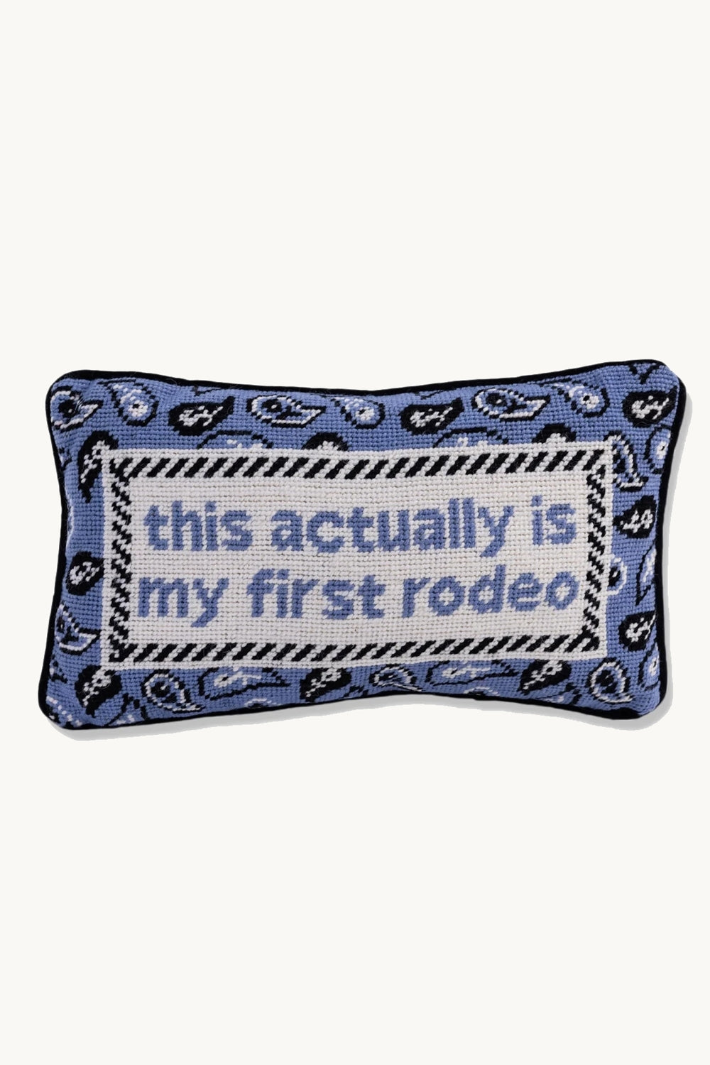 First Rodeo Needlepoint Pillow