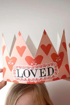 Party Hat Crown Card - Loved