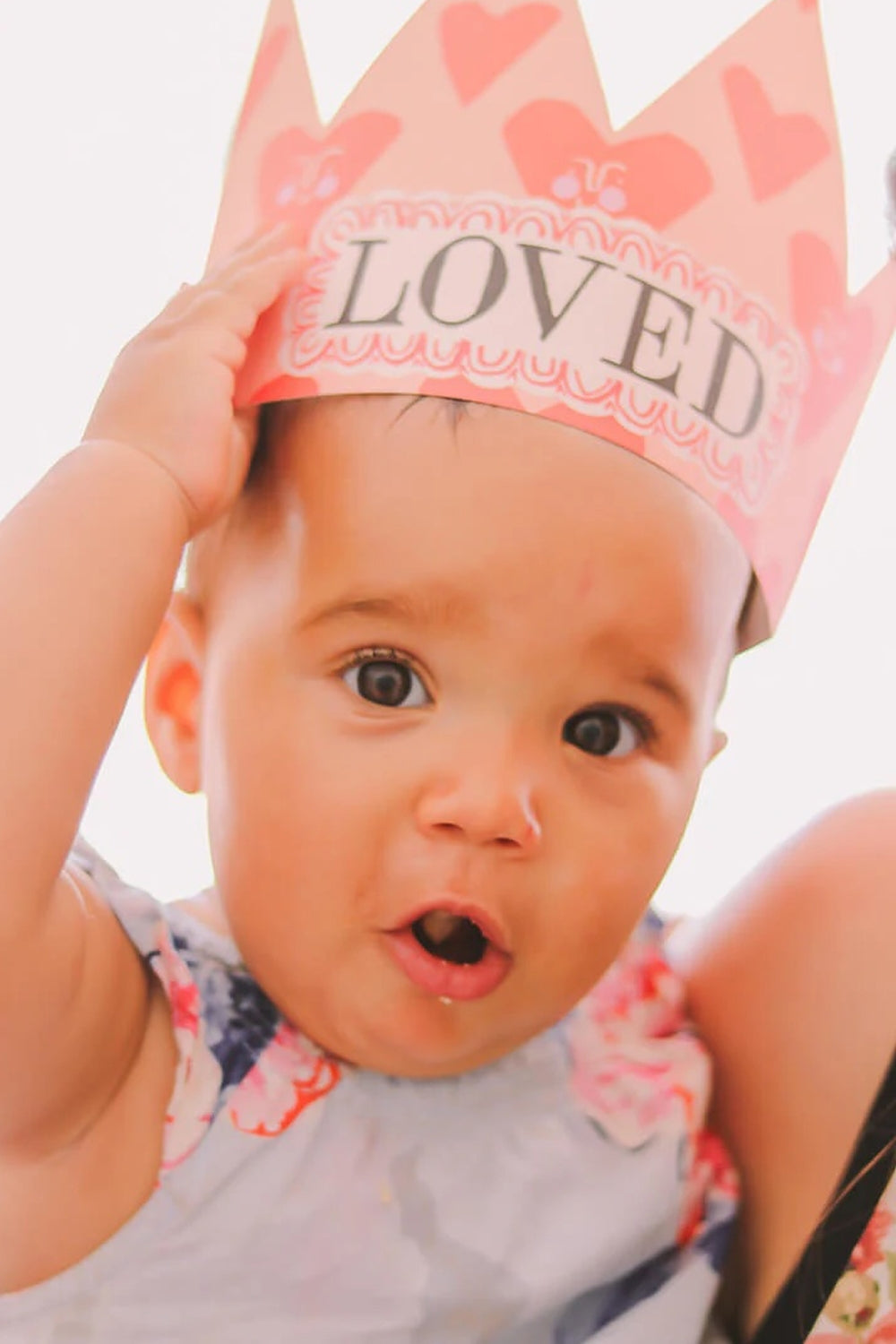 Party Hat Crown Card - Loved