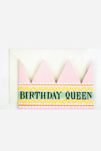 Party Hat Crown Card - Birthday Queen