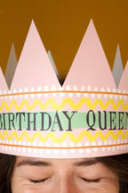 Party Hat Crown Card - Birthday Queen