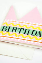 Party Hat Crown Card - Birthday Queen