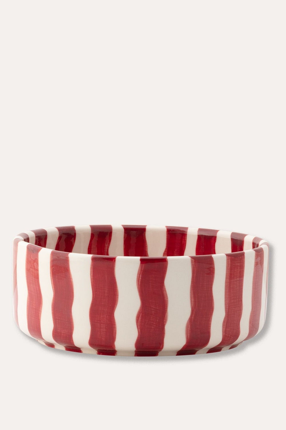 Bowl in Tramonto Red Stripes