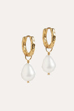 Significant Pearl Hoops