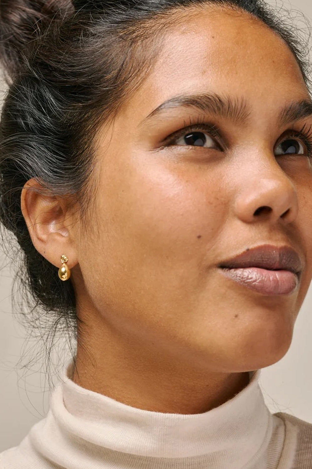 Poe Stud Earrings in Gold