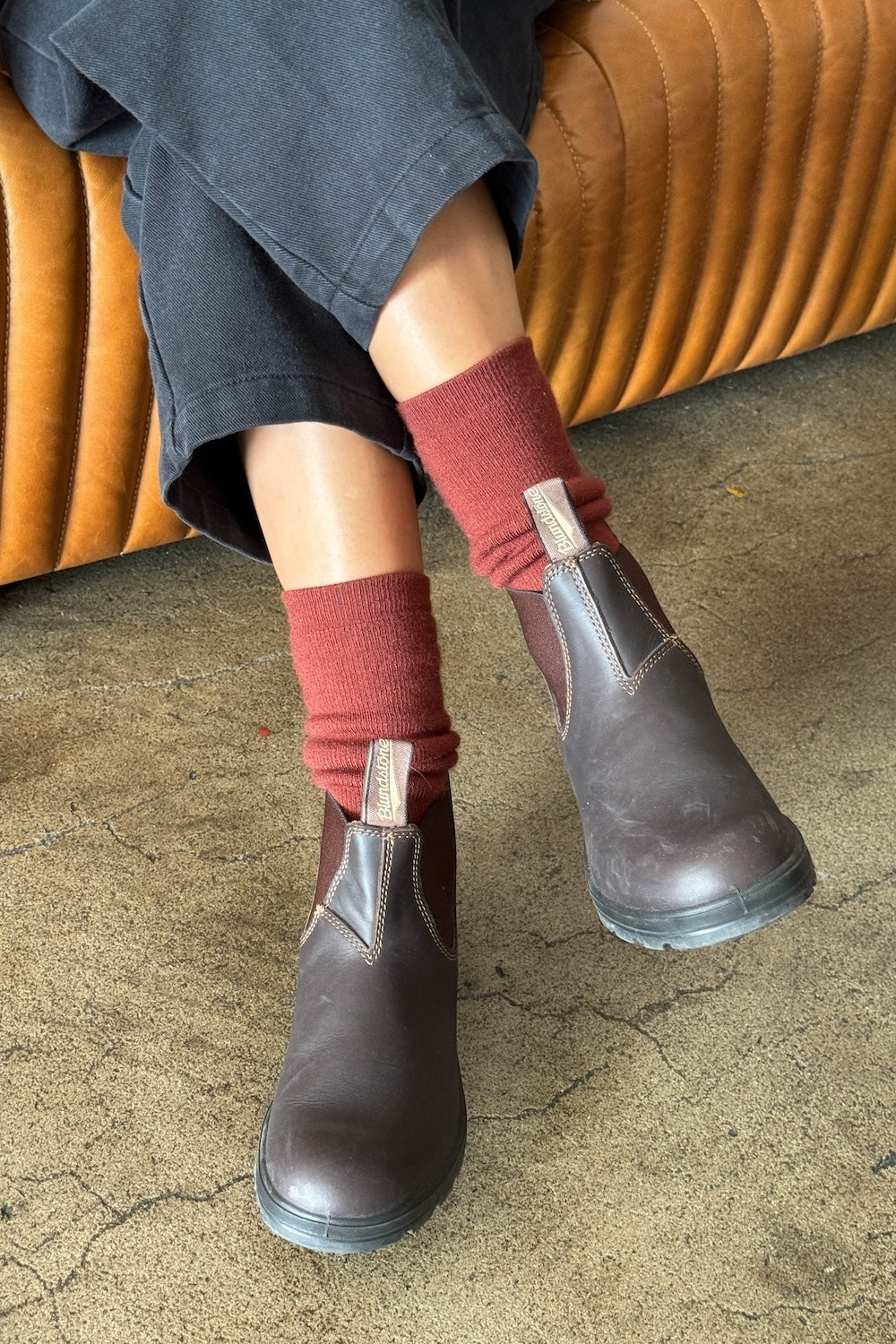 Camper Socks in Brick