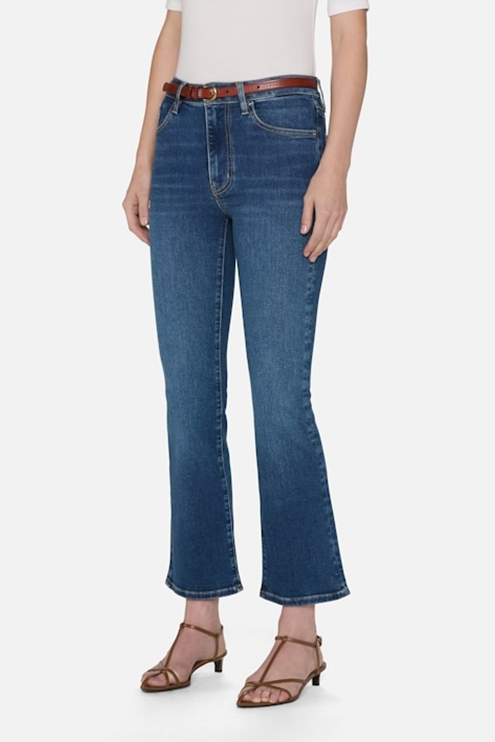 The Reboot Crop High Rise Boot Cut Jean in Femma