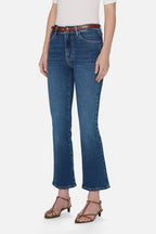 The Reboot Crop High Rise Boot Cut Jean in Femma