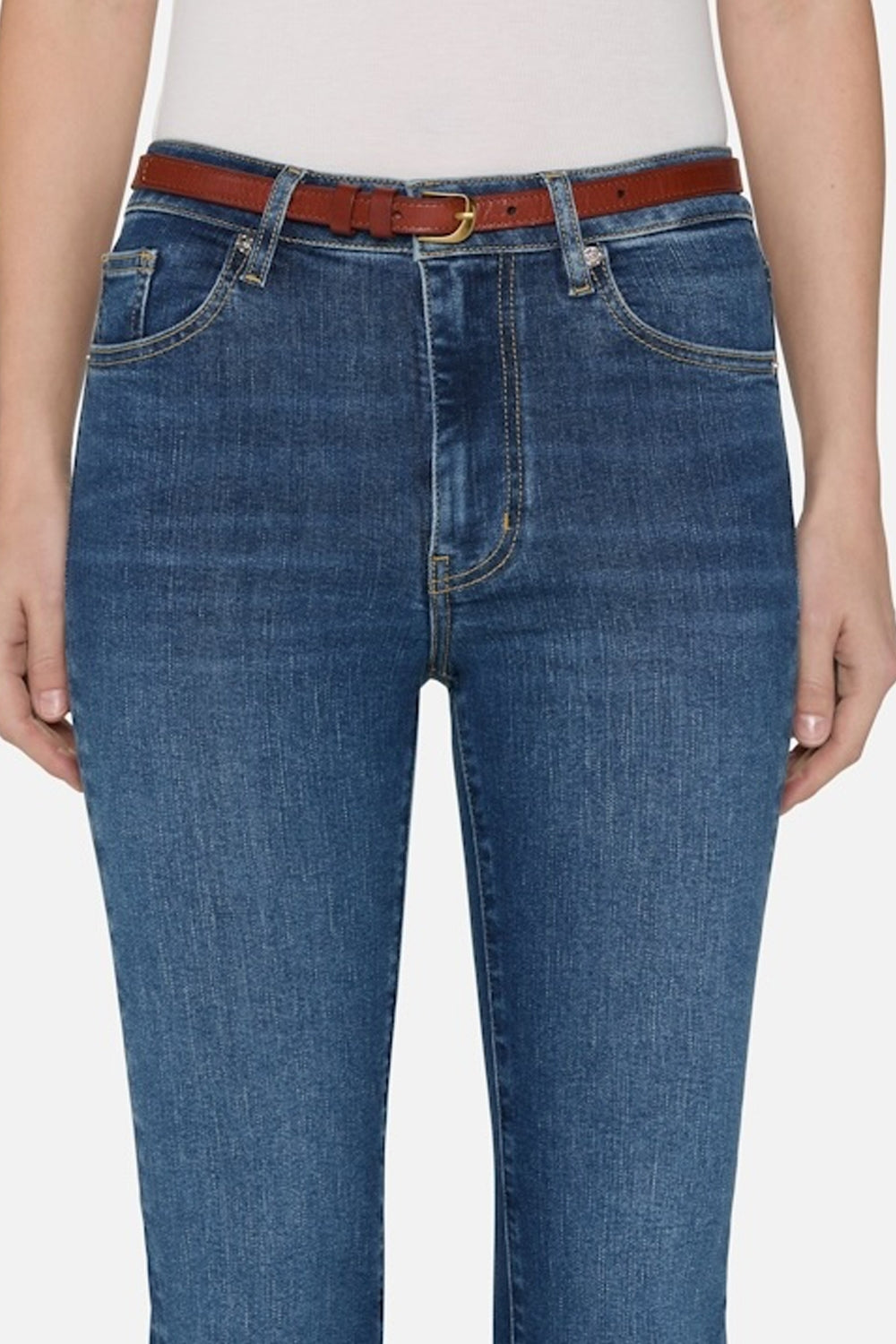 The Reboot Crop High Rise Boot Cut Jean in Femma