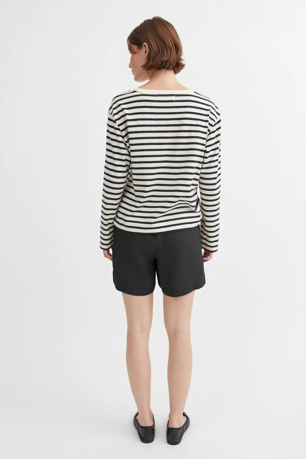Edgar Cotton Shorts in Black