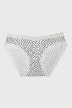 x RIXO The Original Knicker in Mini Polkadot Ivory
