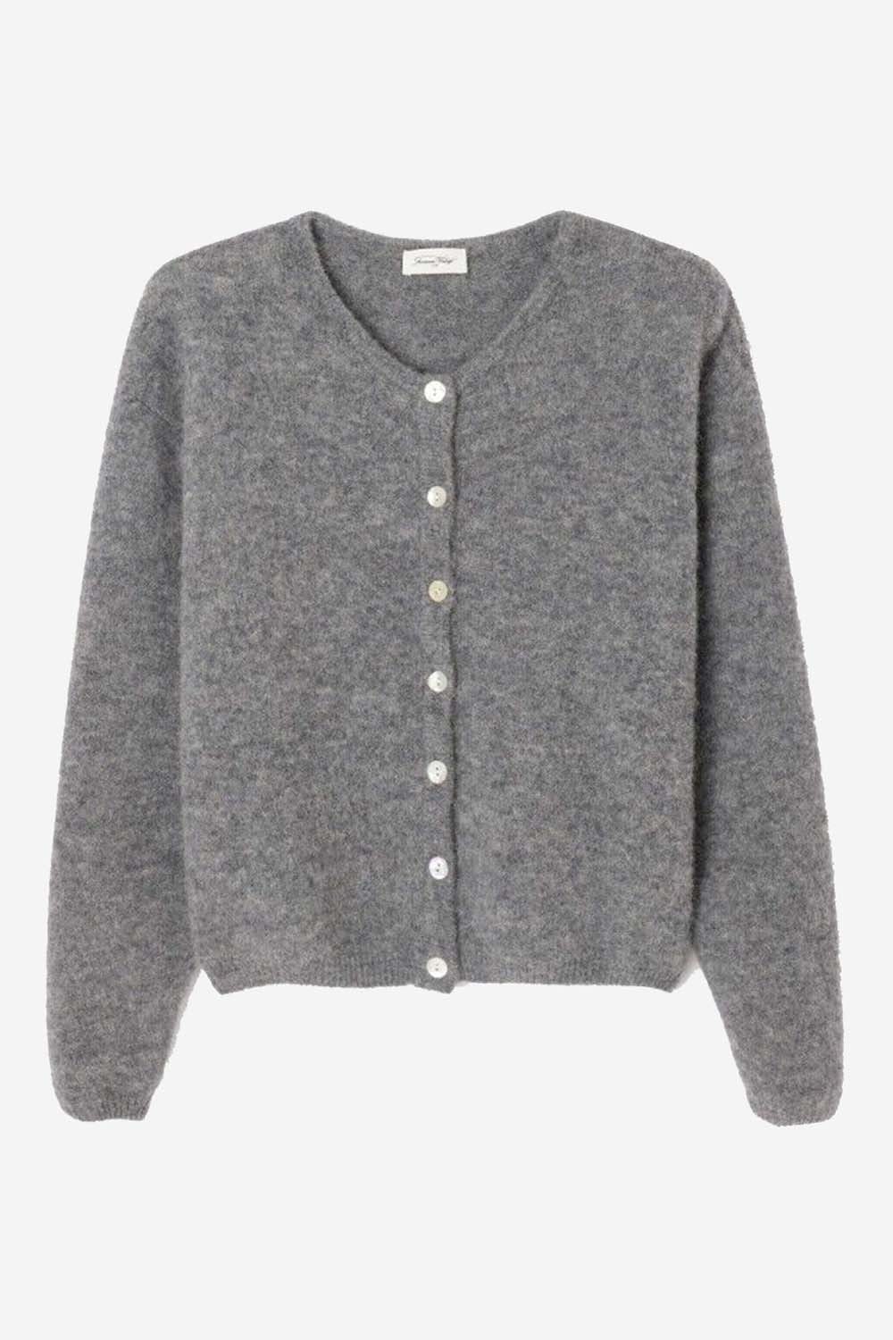 Vitow Cardigan in Steel Melange