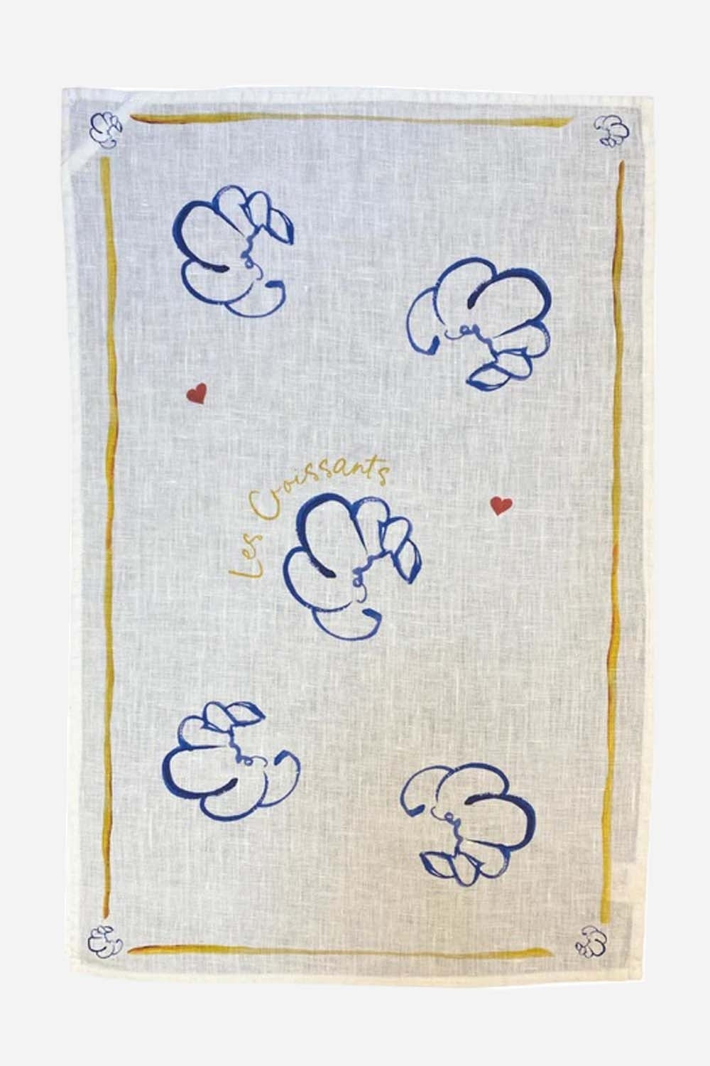 Les Croissants Tea Towel