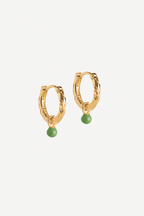 Belle Hoops in Dusty Green