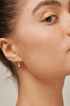 Belle Hoops in Light Pink