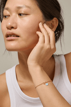 Ball Chain Bracelet in Icy Blue