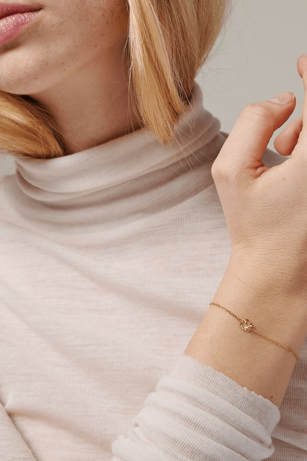 Refined Bracelet in Gold Plated Sterling Silver