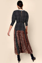 Meg Dress in Leopard Polka Dot