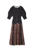 Meg Dress in Leopard Polka Dot