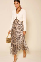 Evie Dress in Antelope Spot Black