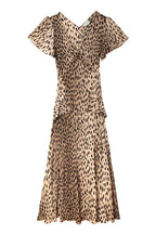 Evie Dress in Antelope Spot Black