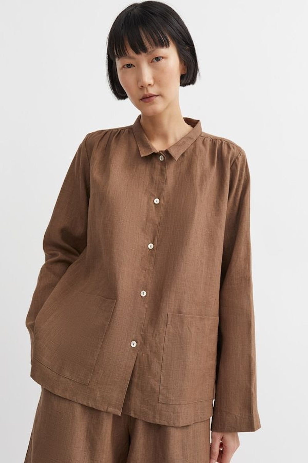 Nettle Shirt in Cedar Brown