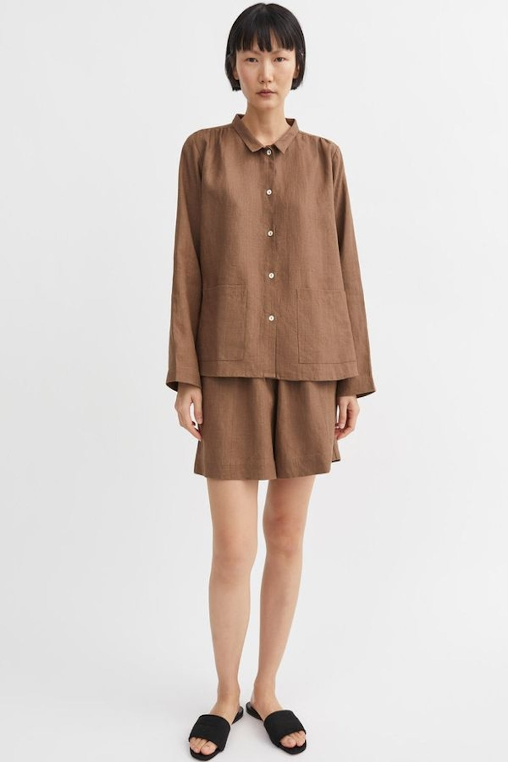 Nettle Shirt in Cedar Brown